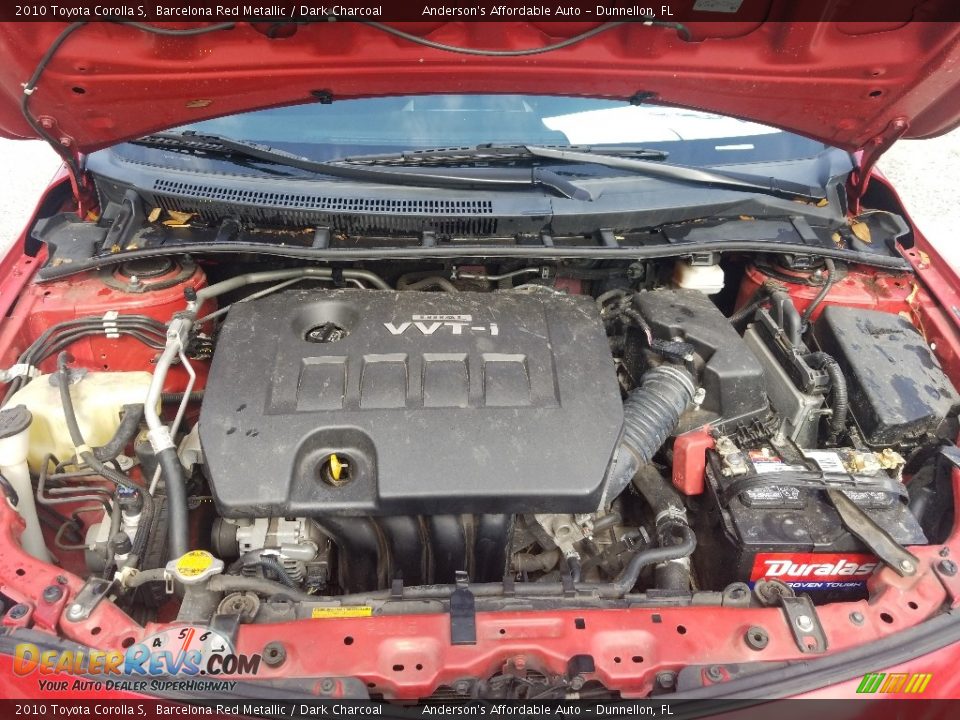 2010 Toyota Corolla S Barcelona Red Metallic / Dark Charcoal Photo #22