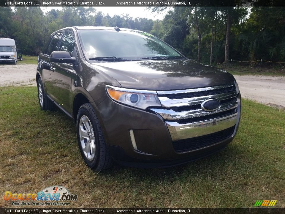 2011 Ford Edge SEL Ingot Silver Metallic / Charcoal Black Photo #1
