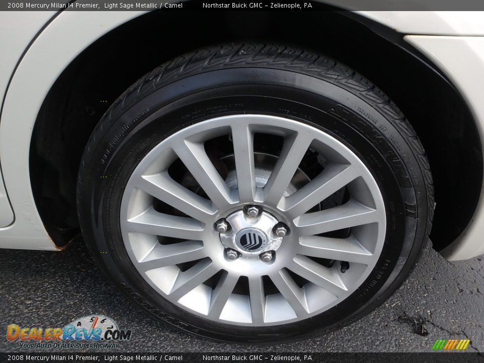 2008 Mercury Milan I4 Premier Light Sage Metallic / Camel Photo #14