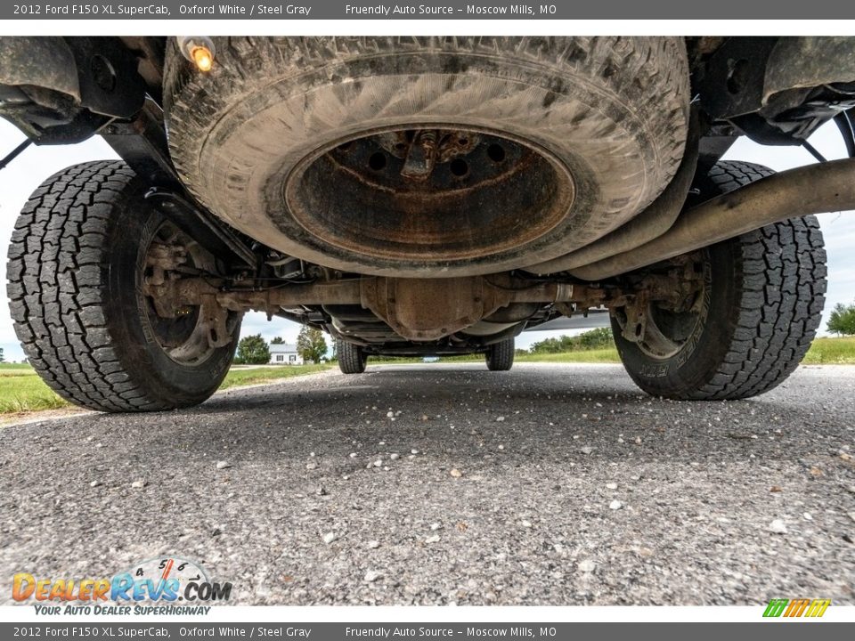 2012 Ford F150 XL SuperCab Oxford White / Steel Gray Photo #13