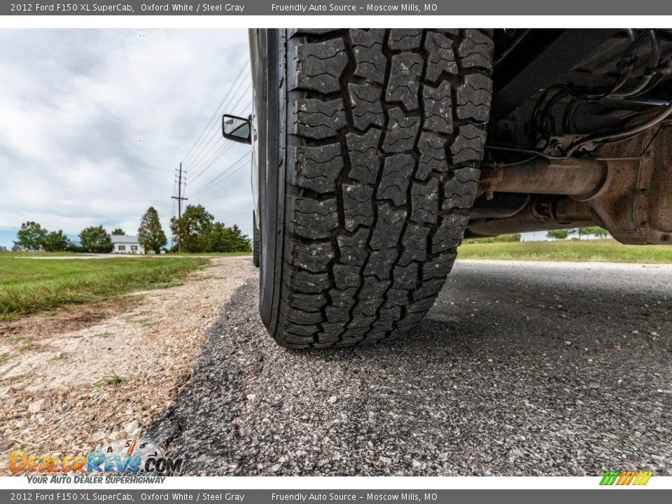 2012 Ford F150 XL SuperCab Oxford White / Steel Gray Photo #15