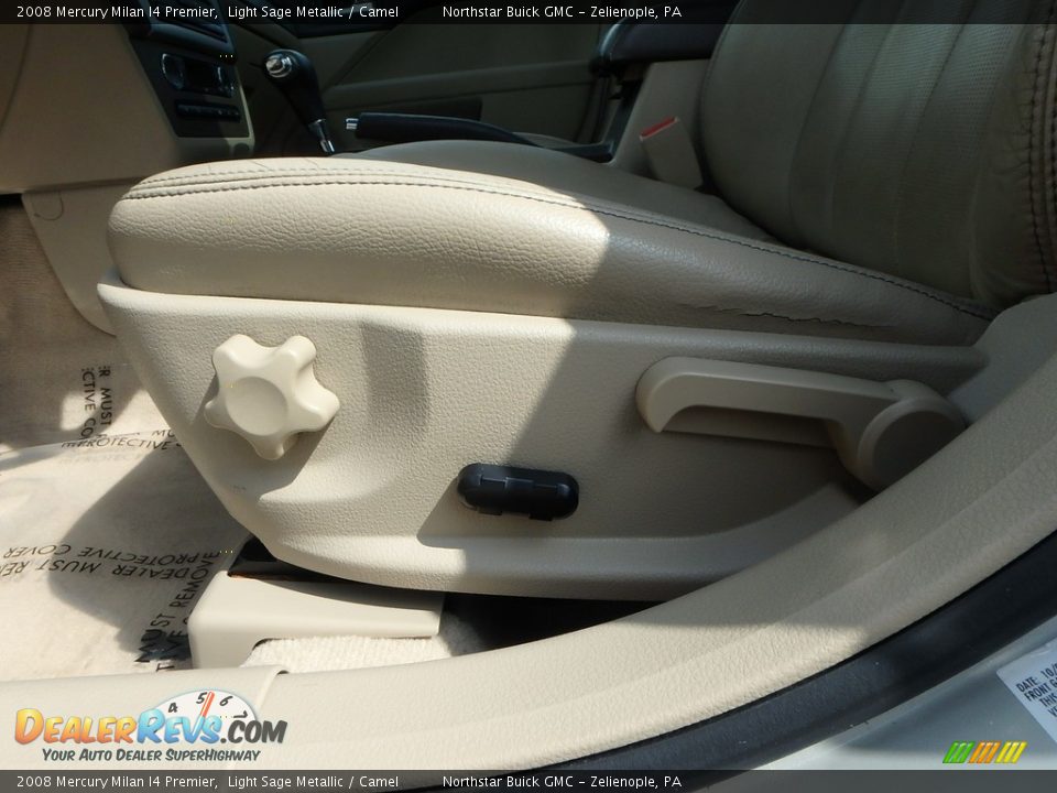 2008 Mercury Milan I4 Premier Light Sage Metallic / Camel Photo #16
