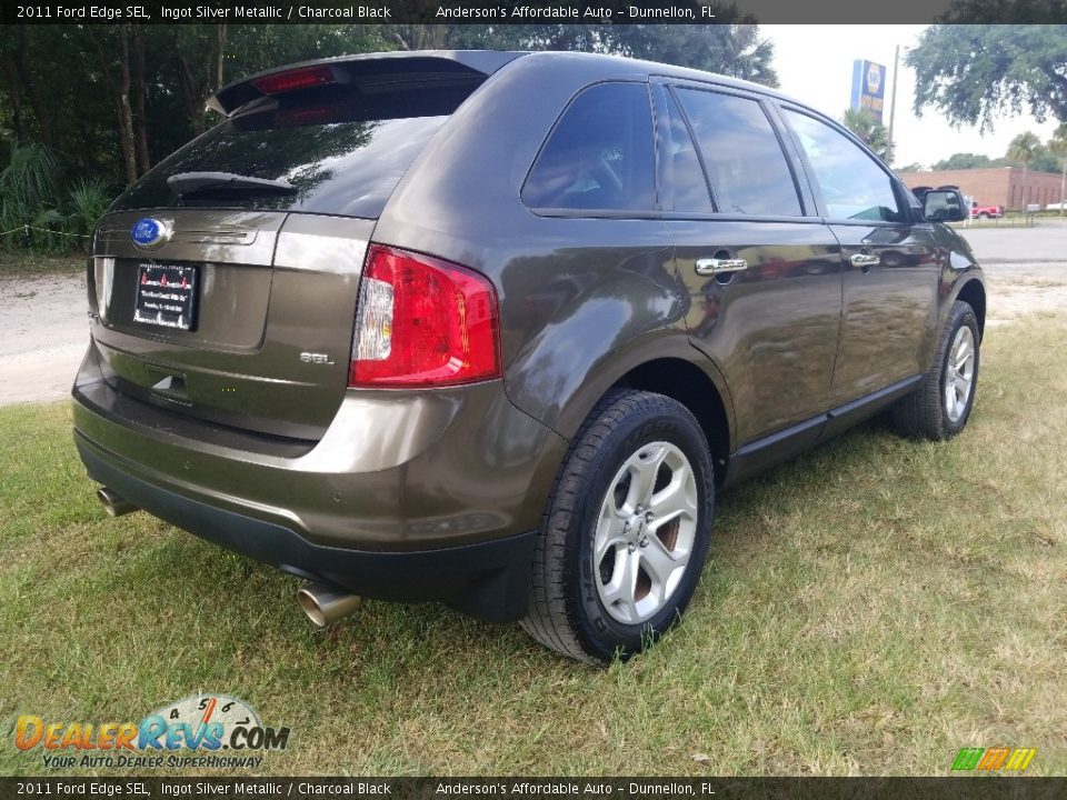 2011 Ford Edge SEL Ingot Silver Metallic / Charcoal Black Photo #3
