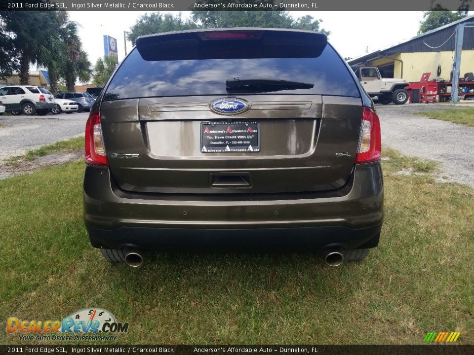 2011 Ford Edge SEL Ingot Silver Metallic / Charcoal Black Photo #4
