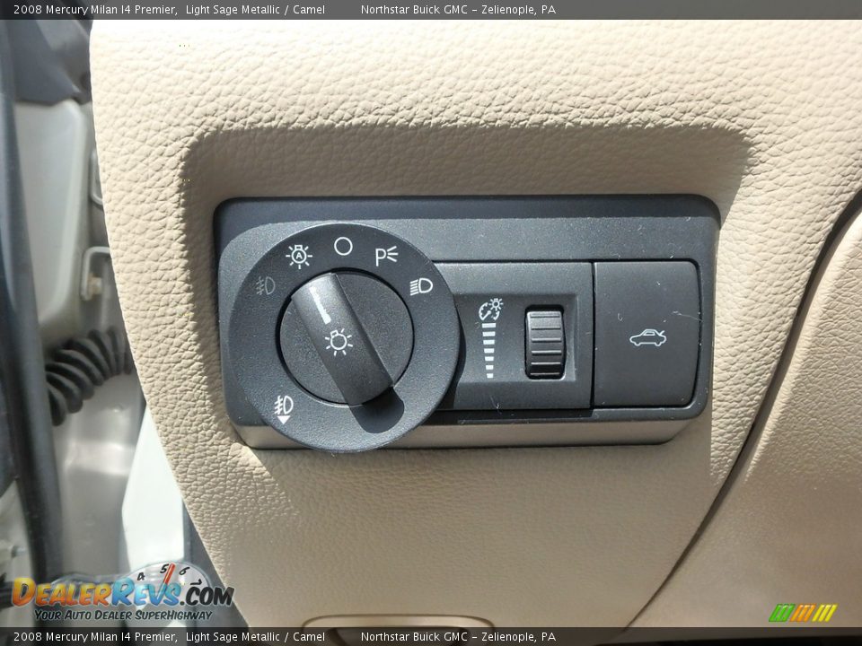 2008 Mercury Milan I4 Premier Light Sage Metallic / Camel Photo #18