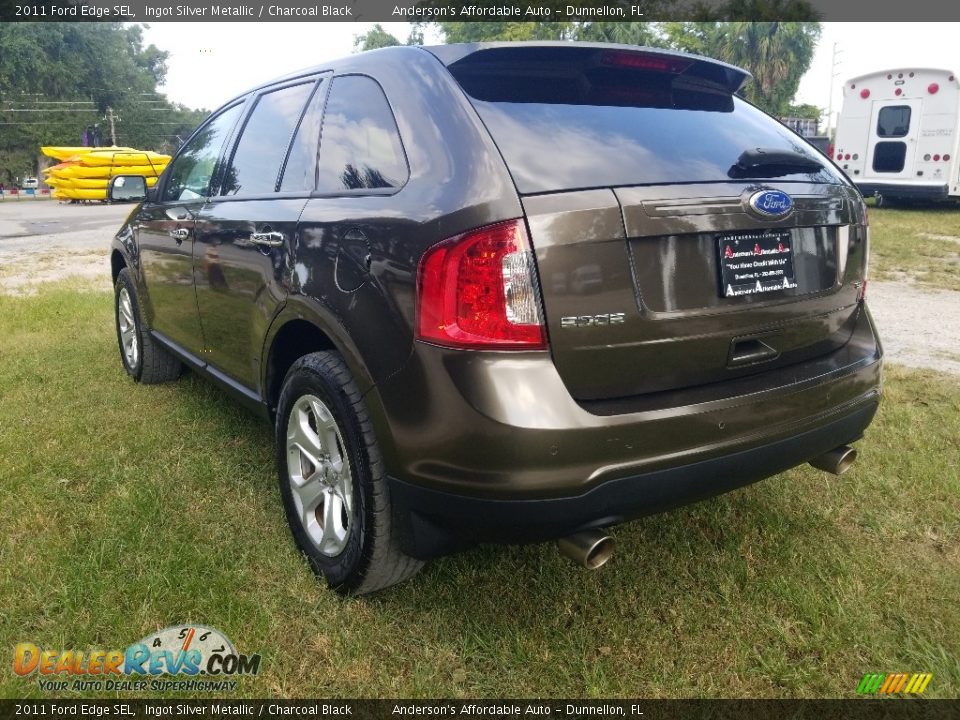 2011 Ford Edge SEL Ingot Silver Metallic / Charcoal Black Photo #5