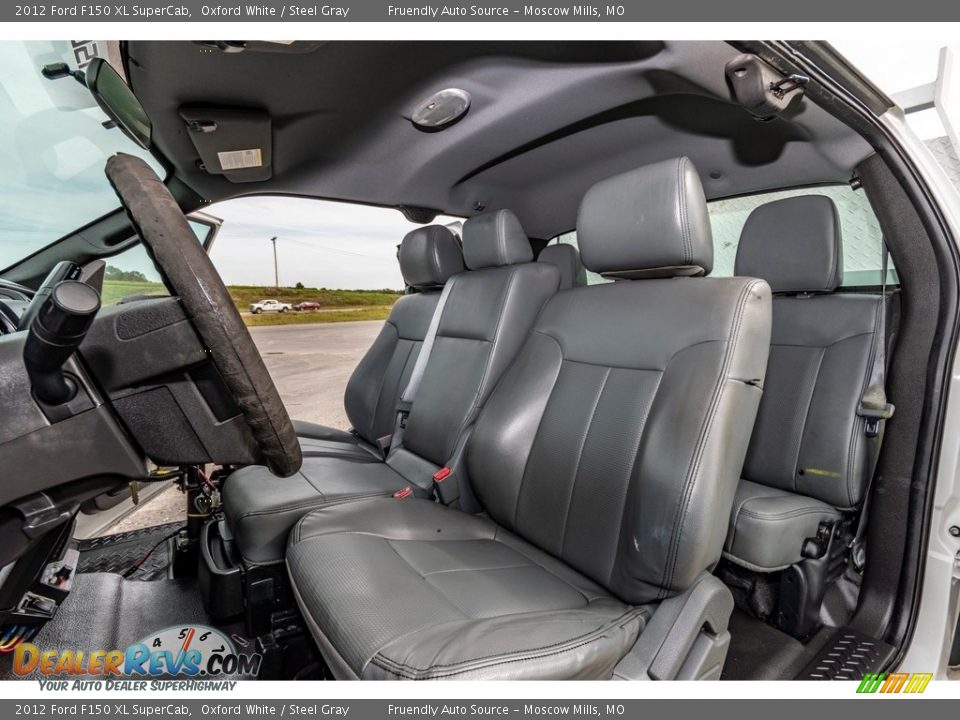 2012 Ford F150 XL SuperCab Oxford White / Steel Gray Photo #20