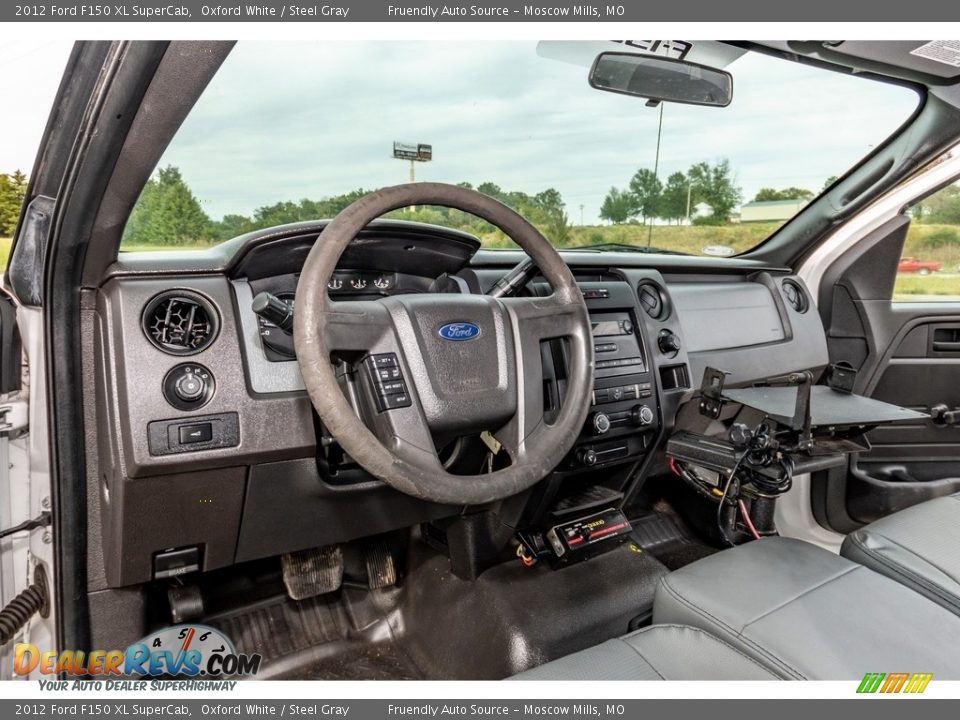 2012 Ford F150 XL SuperCab Oxford White / Steel Gray Photo #23