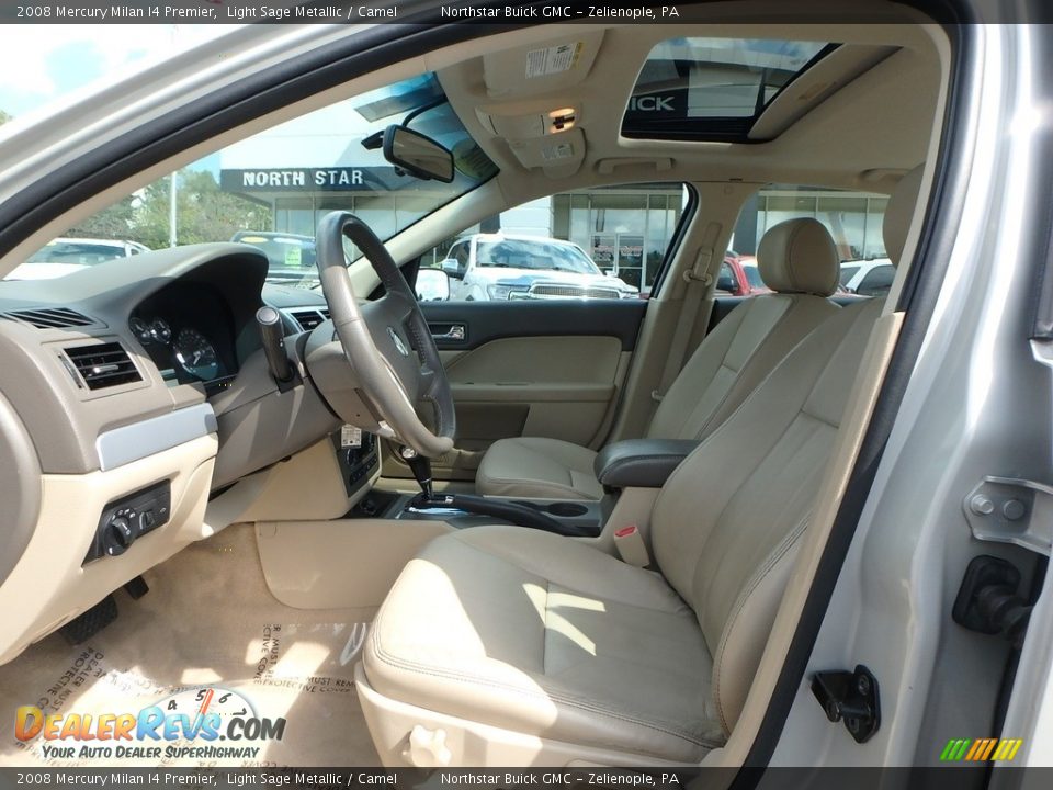 2008 Mercury Milan I4 Premier Light Sage Metallic / Camel Photo #20