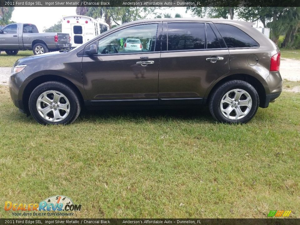 2011 Ford Edge SEL Ingot Silver Metallic / Charcoal Black Photo #6