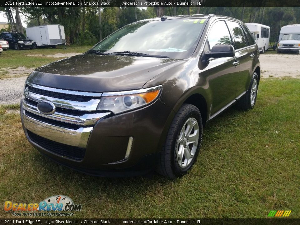 2011 Ford Edge SEL Ingot Silver Metallic / Charcoal Black Photo #7