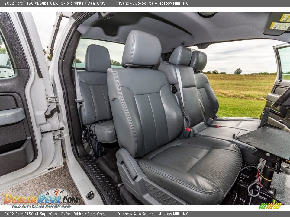 2012 Ford F150 XL SuperCab Oxford White / Steel Gray Photo #31