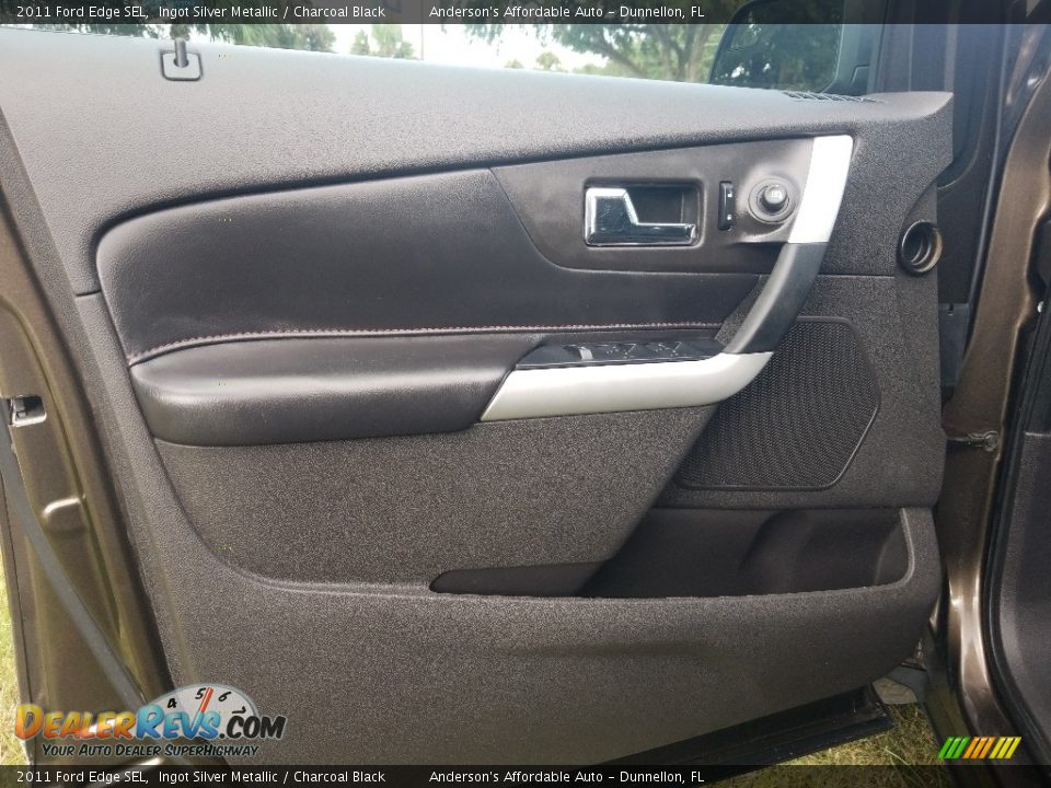 2011 Ford Edge SEL Ingot Silver Metallic / Charcoal Black Photo #9
