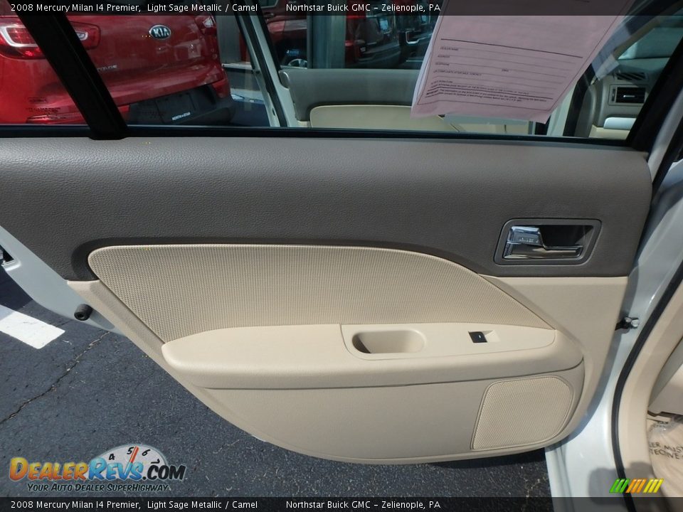 2008 Mercury Milan I4 Premier Light Sage Metallic / Camel Photo #23