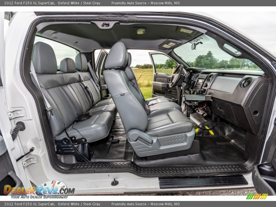 2012 Ford F150 XL SuperCab Oxford White / Steel Gray Photo #32