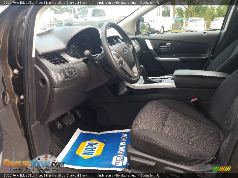 2011 Ford Edge SEL Ingot Silver Metallic / Charcoal Black Photo #10