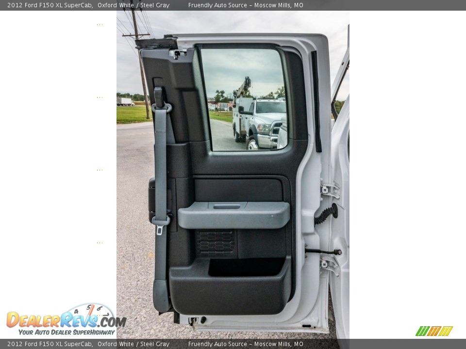 2012 Ford F150 XL SuperCab Oxford White / Steel Gray Photo #36
