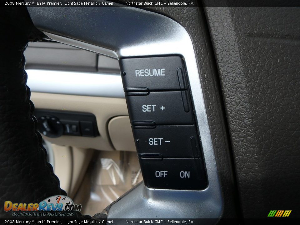 2008 Mercury Milan I4 Premier Light Sage Metallic / Camel Photo #26