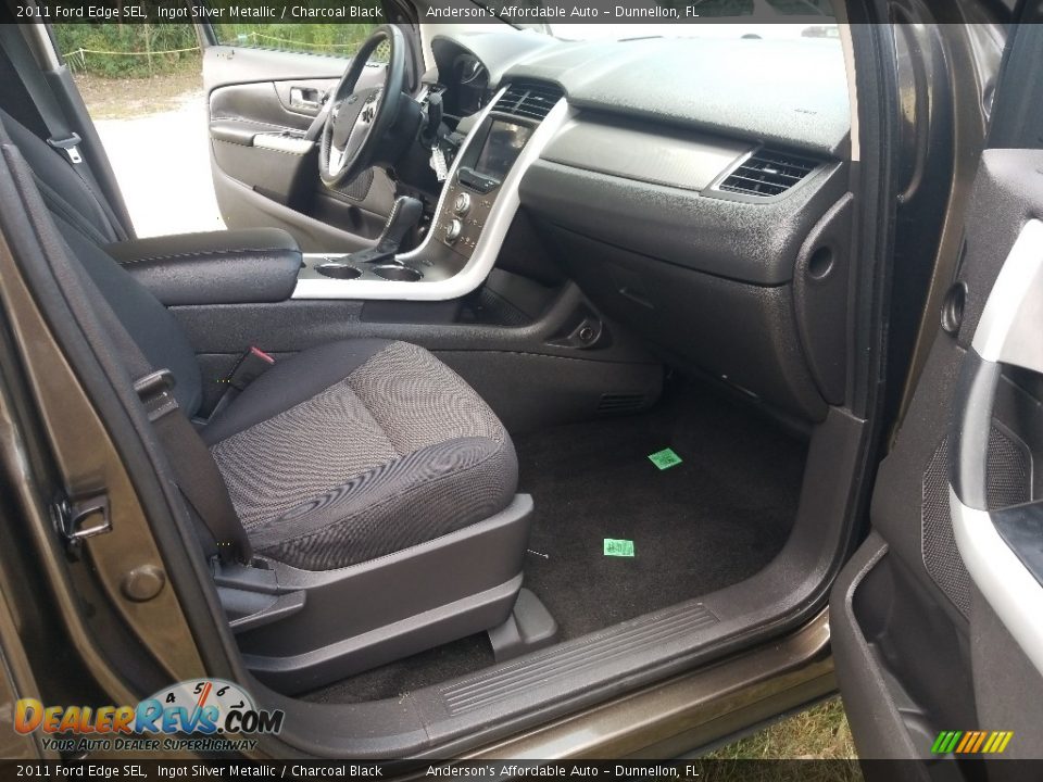 2011 Ford Edge SEL Ingot Silver Metallic / Charcoal Black Photo #14