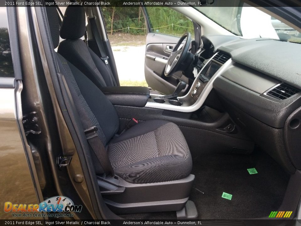 2011 Ford Edge SEL Ingot Silver Metallic / Charcoal Black Photo #15