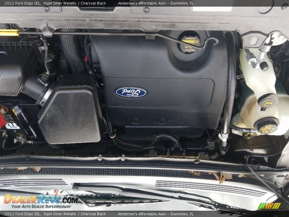 2011 Ford Edge SEL Ingot Silver Metallic / Charcoal Black Photo #18