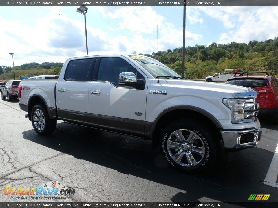 2018 Ford F150 King Ranch SuperCrew 4x4 White Platinum / King Ranch Kingsville Photo #4