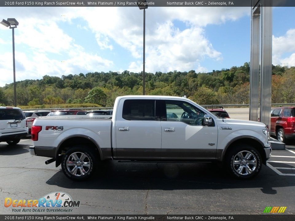 2018 Ford F150 King Ranch SuperCrew 4x4 White Platinum / King Ranch Kingsville Photo #5