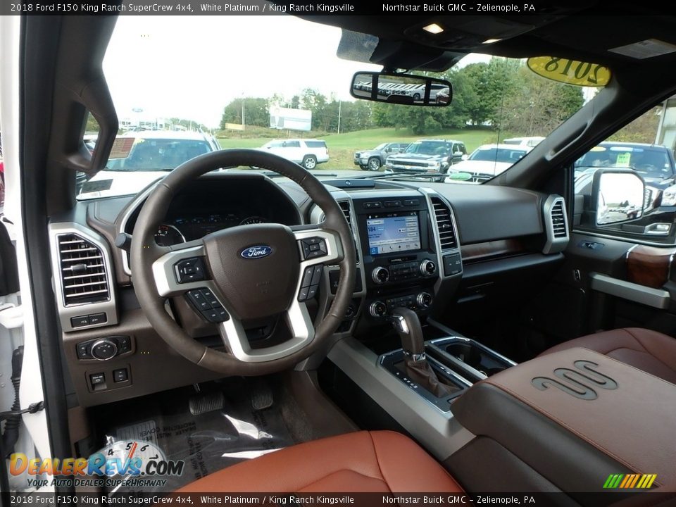 2018 Ford F150 King Ranch SuperCrew 4x4 White Platinum / King Ranch Kingsville Photo #21