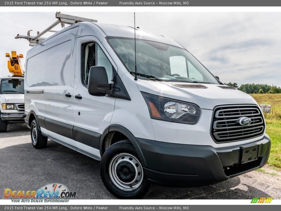 2015 Ford Transit Van 250 MR Long Oxford White / Pewter Photo #1
