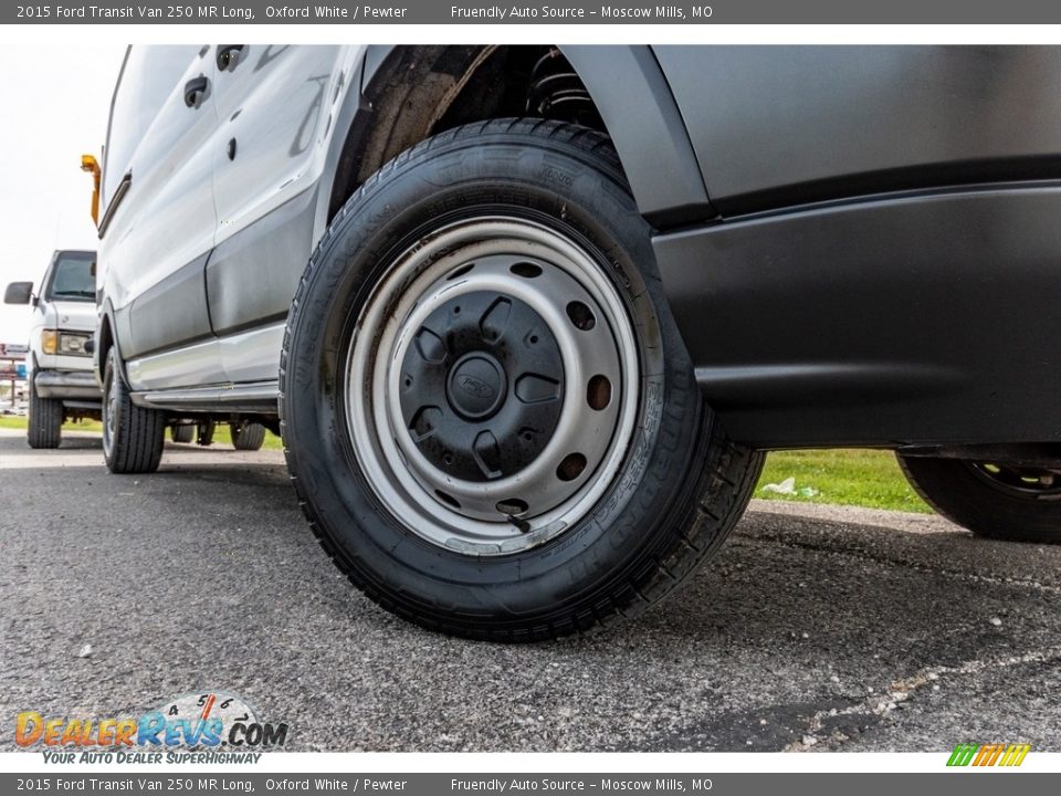 2015 Ford Transit Van 250 MR Long Oxford White / Pewter Photo #2