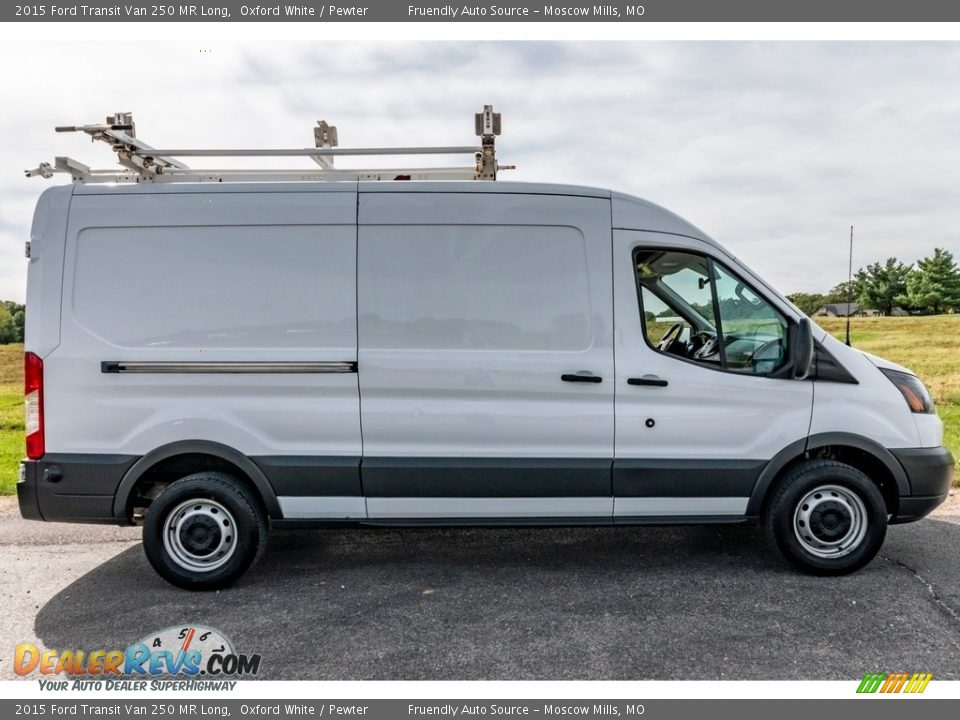 2015 Ford Transit Van 250 MR Long Oxford White / Pewter Photo #3