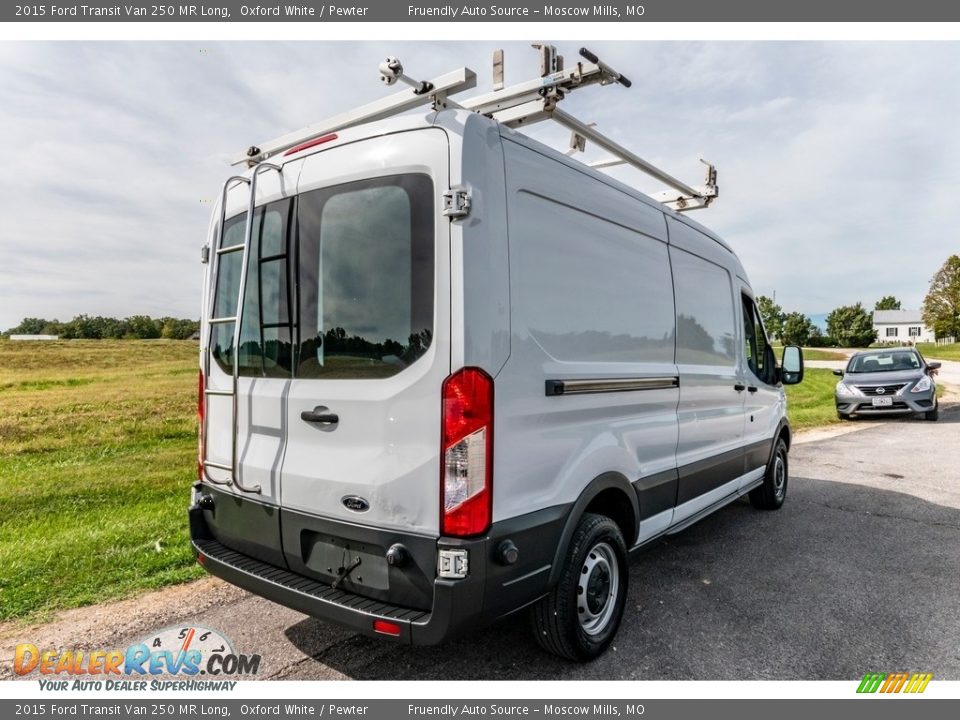 2015 Ford Transit Van 250 MR Long Oxford White / Pewter Photo #4