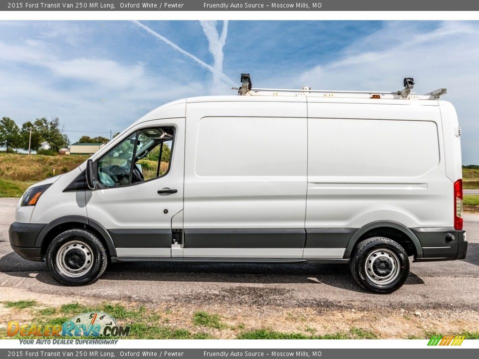 2015 Ford Transit Van 250 MR Long Oxford White / Pewter Photo #7