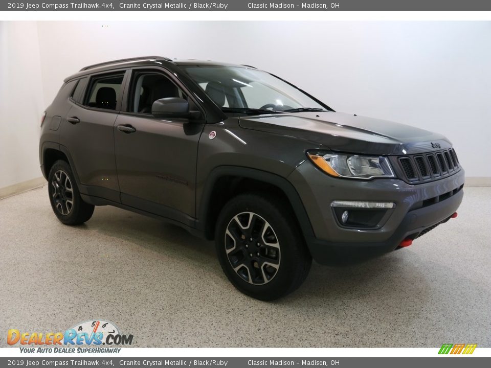 2019 Jeep Compass Trailhawk 4x4 Granite Crystal Metallic / Black/Ruby Photo #1