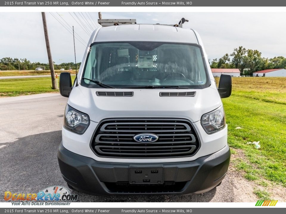 2015 Ford Transit Van 250 MR Long Oxford White / Pewter Photo #9