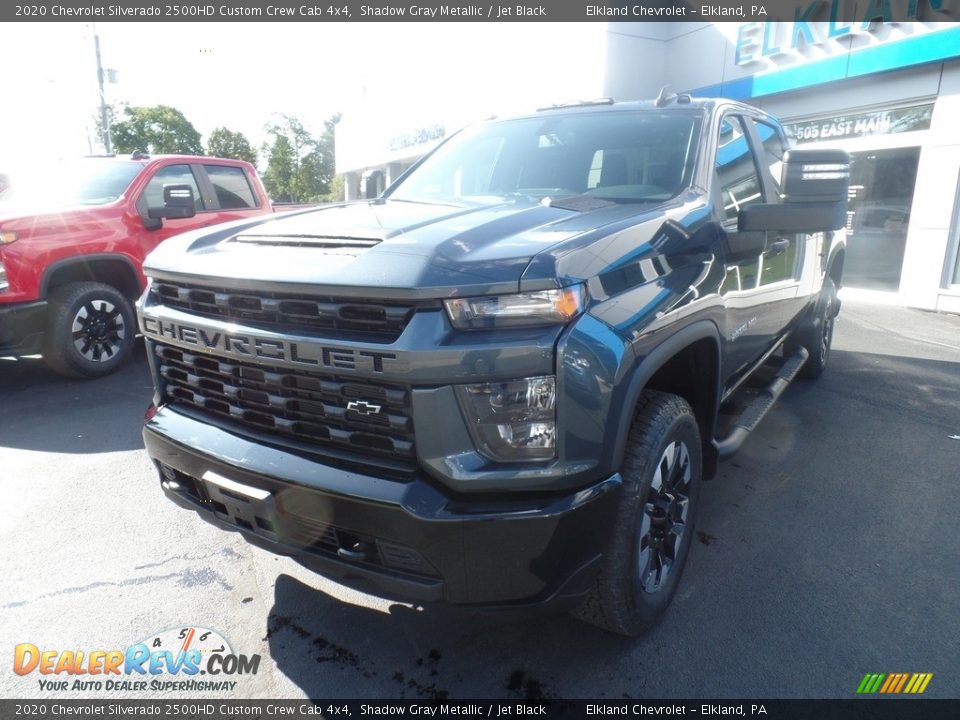 2020 Chevrolet Silverado 2500HD Custom Crew Cab 4x4 Shadow Gray Metallic / Jet Black Photo #2