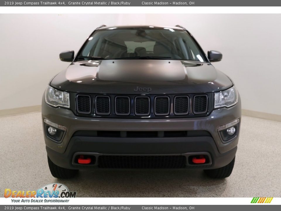 2019 Jeep Compass Trailhawk 4x4 Granite Crystal Metallic / Black/Ruby Photo #2