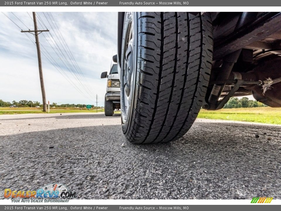 2015 Ford Transit Van 250 MR Long Oxford White / Pewter Photo #12