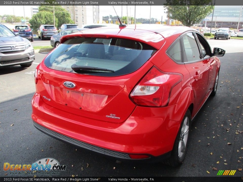 2013 Ford Focus SE Hatchback Race Red / Medium Light Stone Photo #5