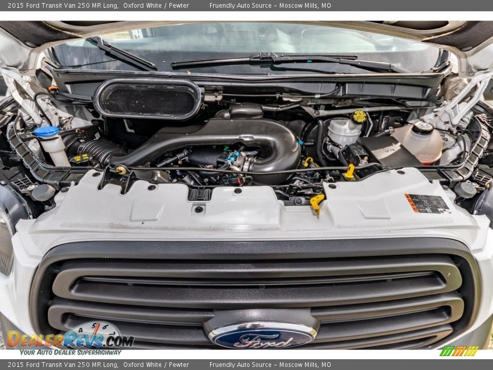 2015 Ford Transit Van 250 MR Long Oxford White / Pewter Photo #16