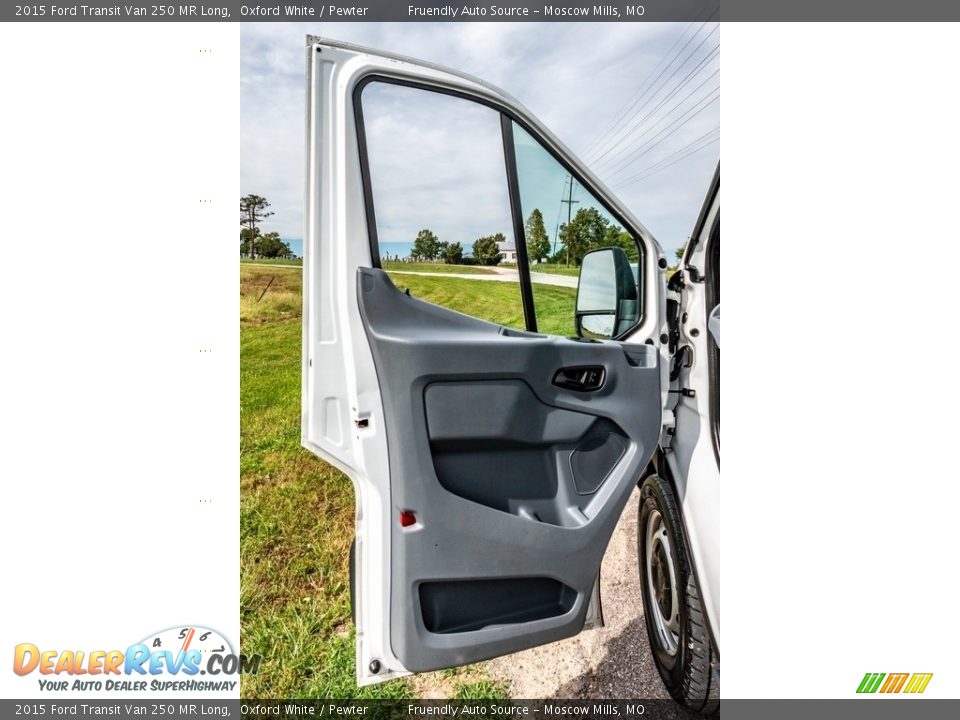 2015 Ford Transit Van 250 MR Long Oxford White / Pewter Photo #20