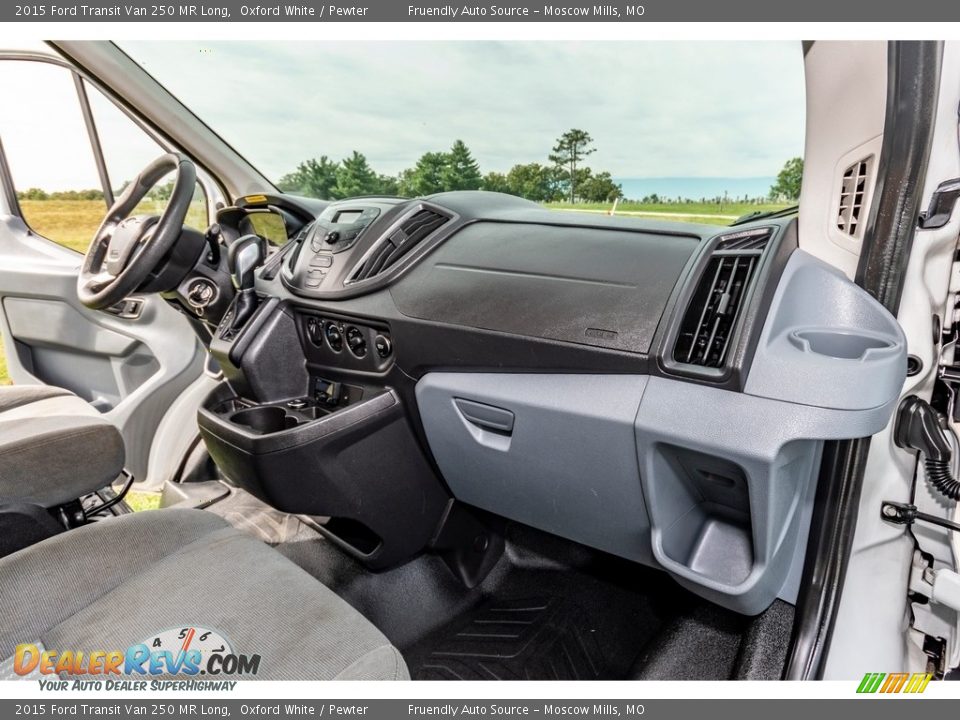 2015 Ford Transit Van 250 MR Long Oxford White / Pewter Photo #28