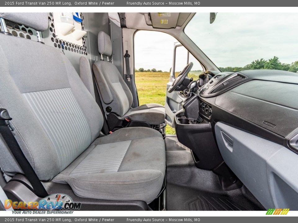 2015 Ford Transit Van 250 MR Long Oxford White / Pewter Photo #29