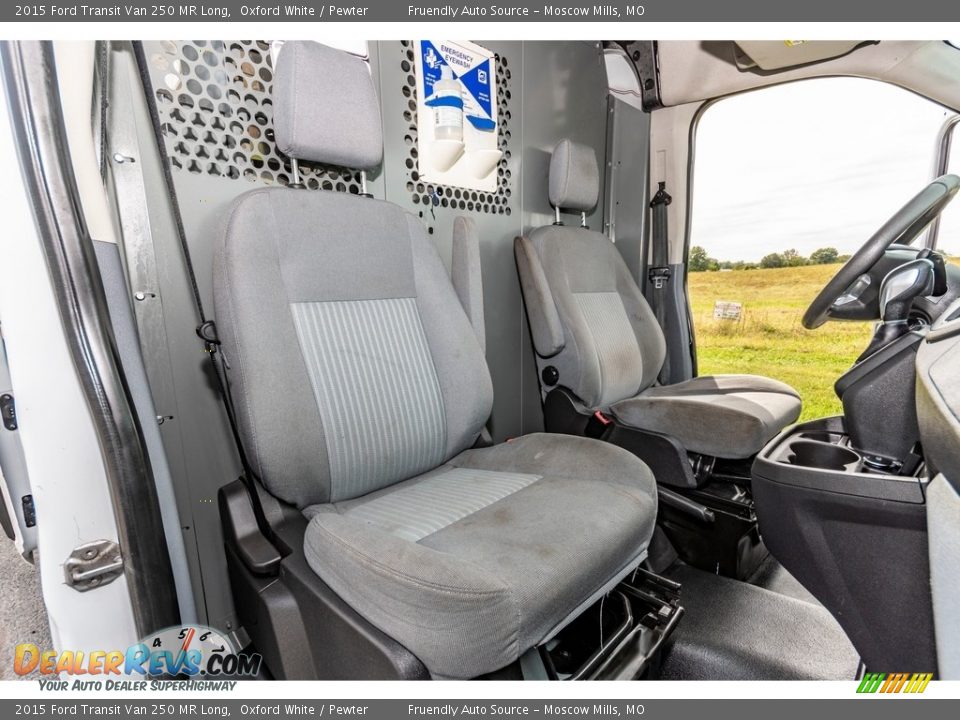 2015 Ford Transit Van 250 MR Long Oxford White / Pewter Photo #30