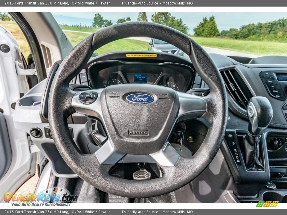 2015 Ford Transit Van 250 MR Long Oxford White / Pewter Photo #34
