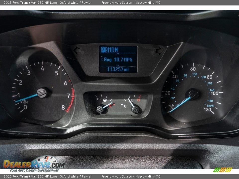 2015 Ford Transit Van 250 MR Long Oxford White / Pewter Photo #35