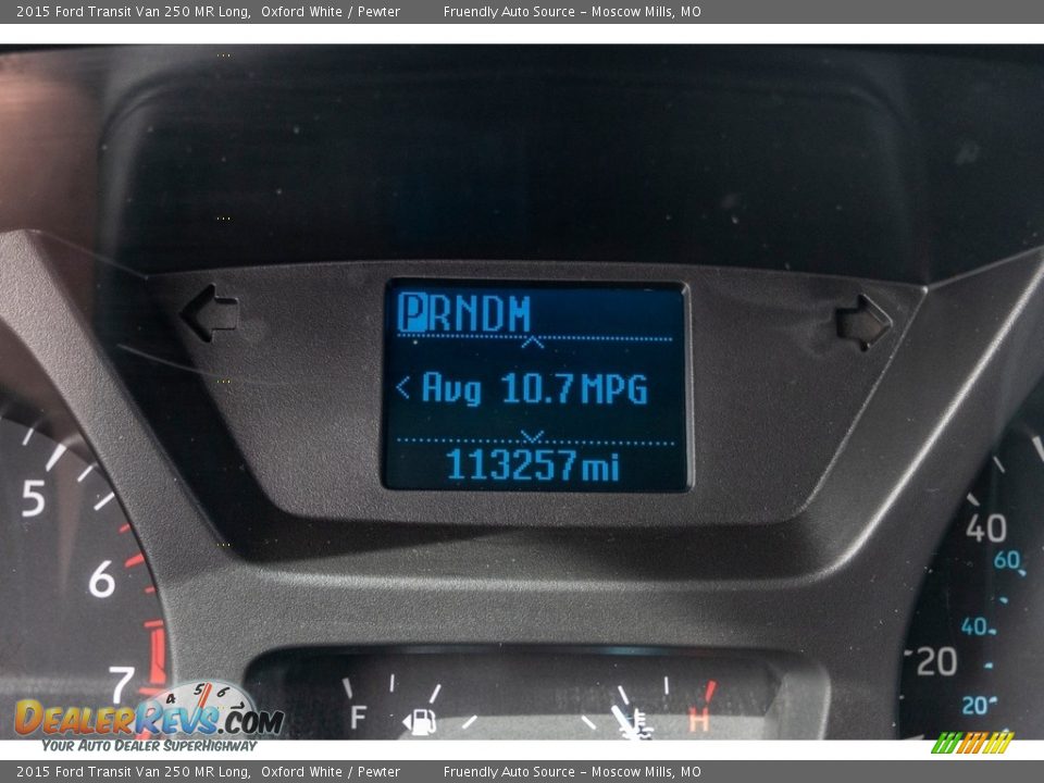 2015 Ford Transit Van 250 MR Long Oxford White / Pewter Photo #36