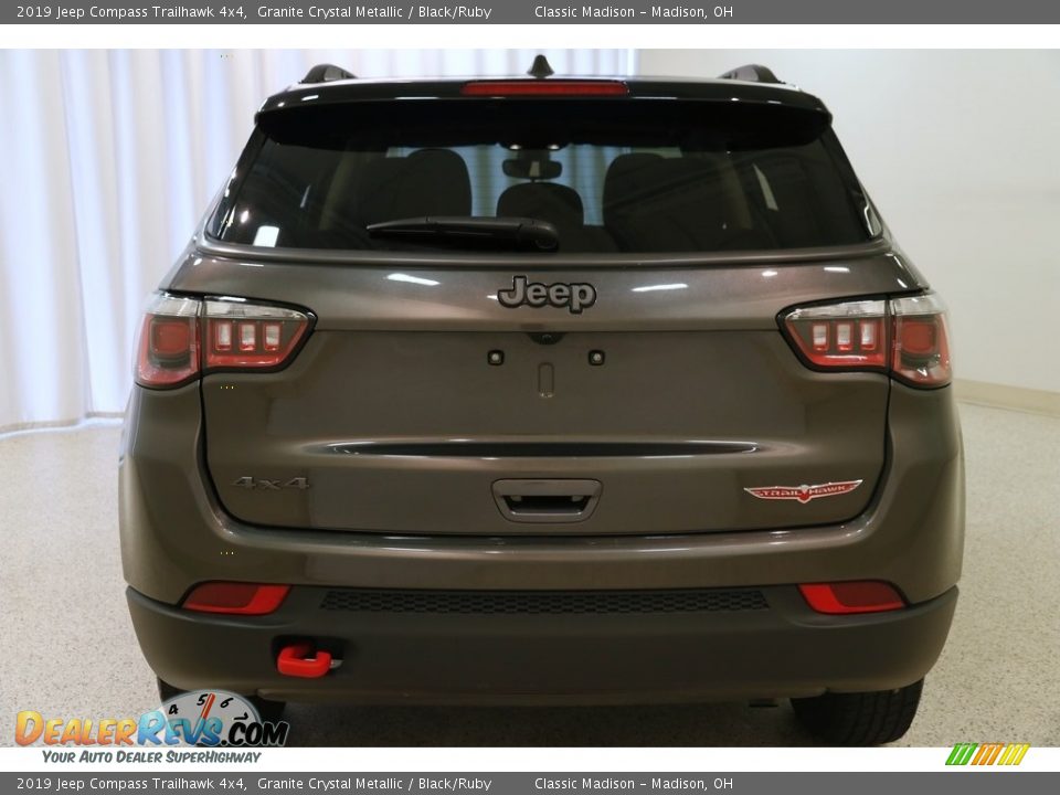 2019 Jeep Compass Trailhawk 4x4 Granite Crystal Metallic / Black/Ruby Photo #21