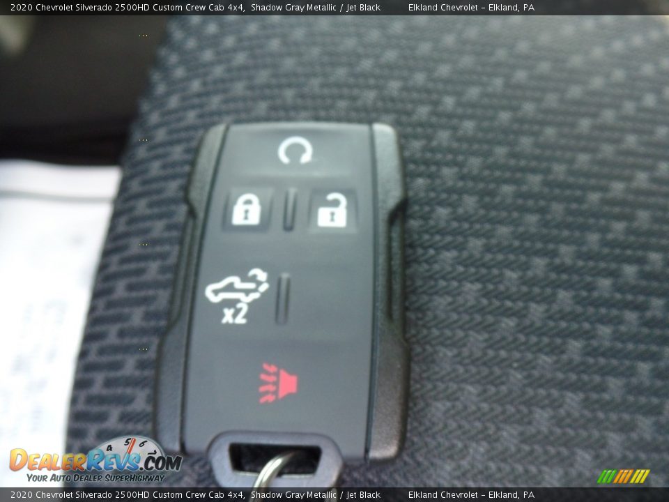 2020 Chevrolet Silverado 2500HD Custom Crew Cab 4x4 Shadow Gray Metallic / Jet Black Photo #21