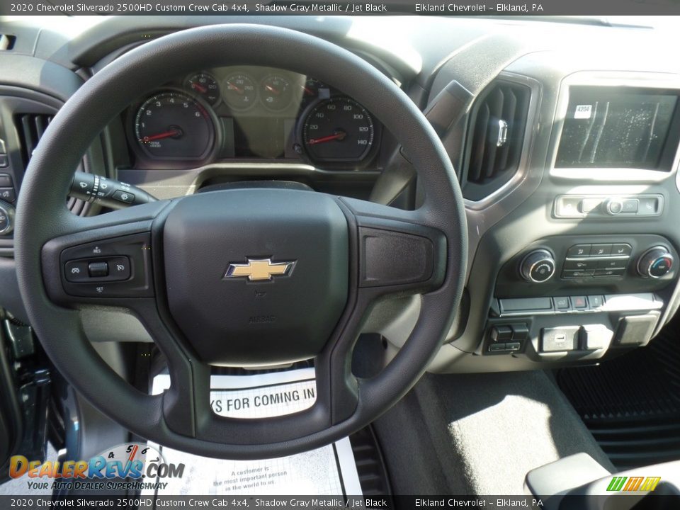 2020 Chevrolet Silverado 2500HD Custom Crew Cab 4x4 Shadow Gray Metallic / Jet Black Photo #23